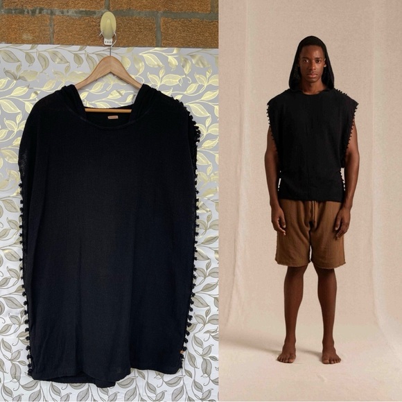 Caravana Other - CARAVANA HADES SHIRT - BLACK Ntuchi Artisanal Cotton Gauze | OS